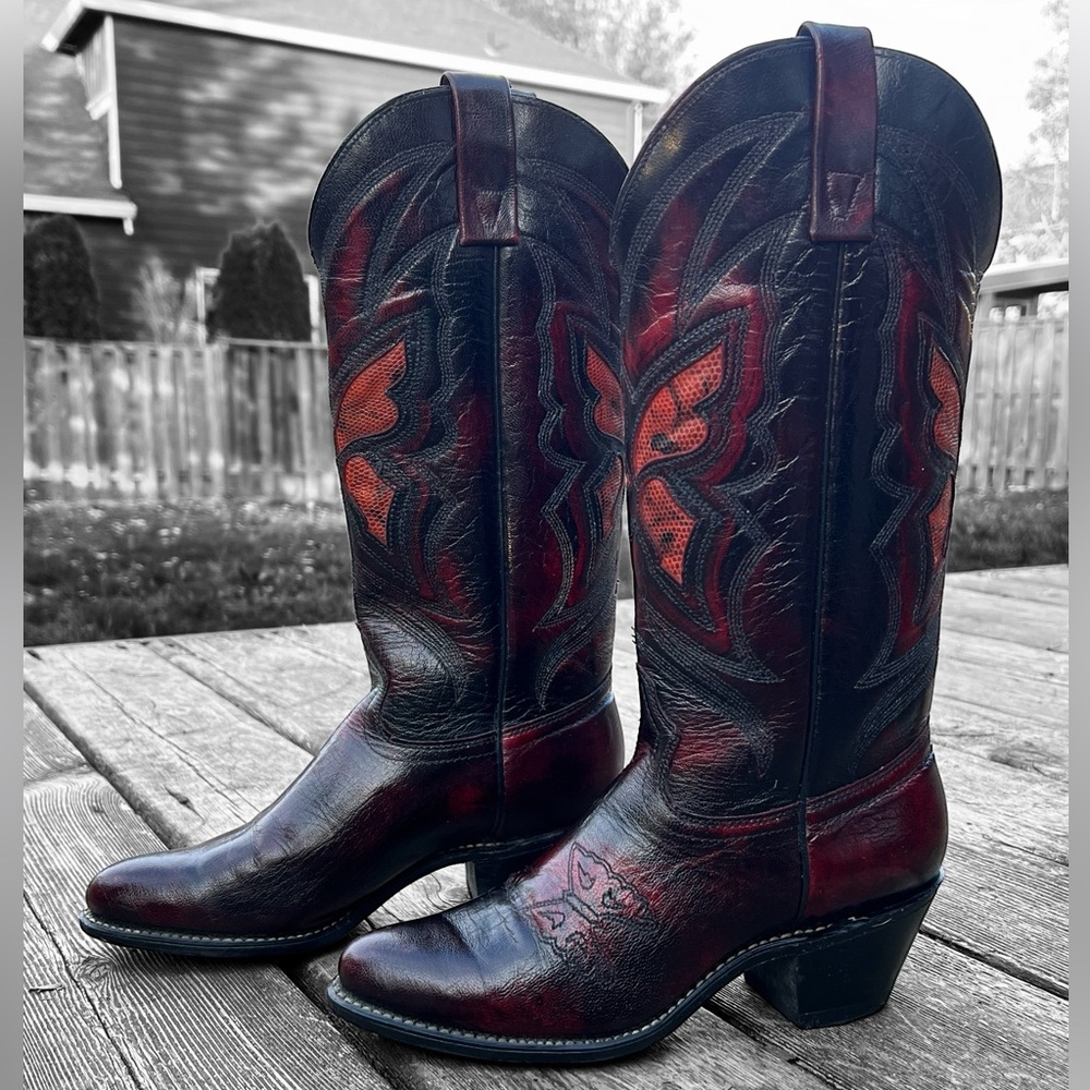 Vintage Texas Boot Company Butterfly Boots🦋